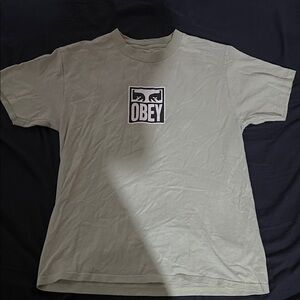 Obey Men's Green T-Shirt